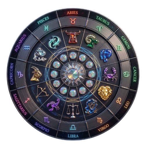 Zodiac Wheel Layout