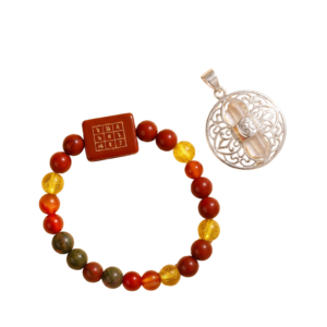 Natural Healing Bracelets For Men & Women Gemstone 8mm Beads for Attracts Wealth, Status & Stability Removes Fear, Confusion & Negative Energy Protection