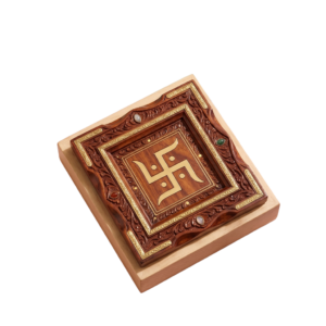 Swastik for Wall Decor | Swastik Wall Hanging | (Wooden) (12 x 12inches)